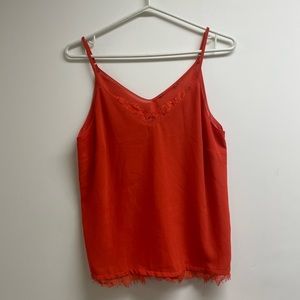 Orange Chiffon Shirt